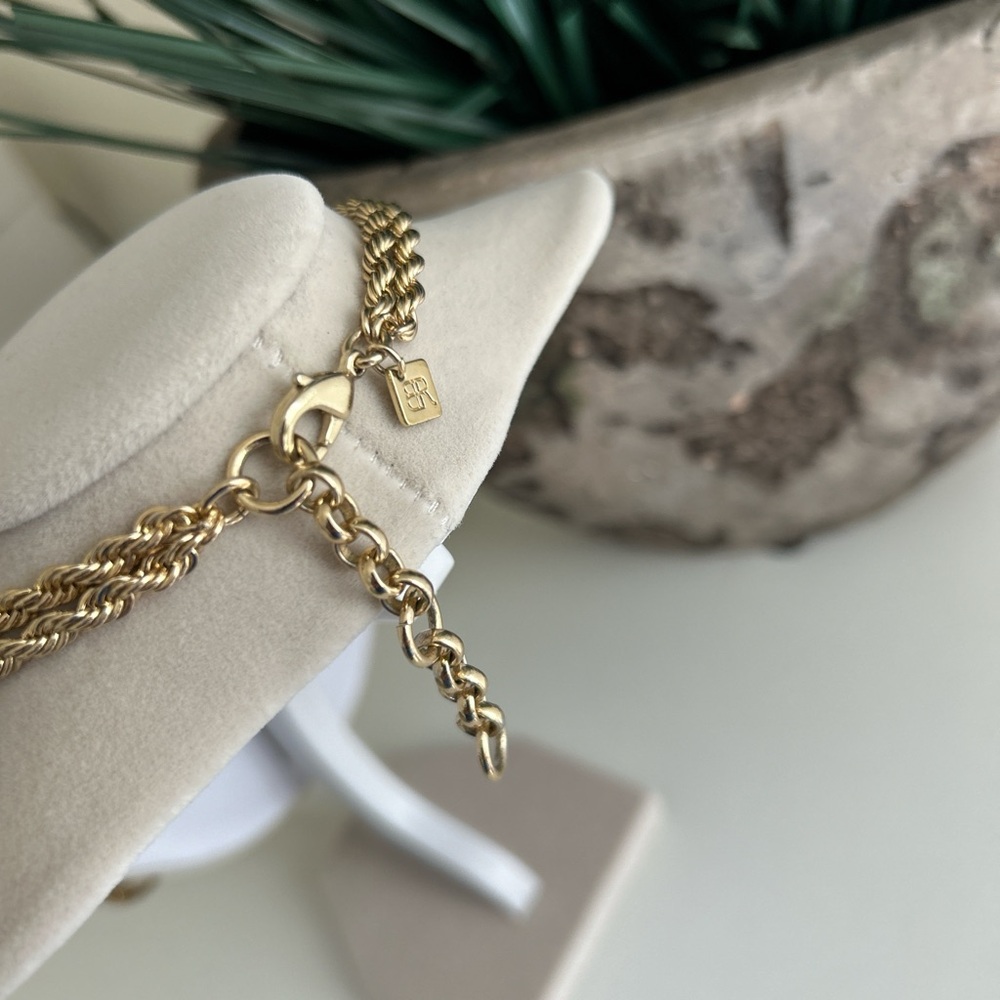 Yellow and Gold Tone Statement Necklace - Picture 3 of 3